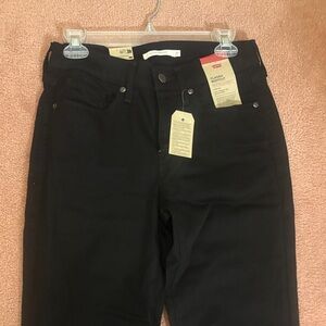 Levi's Jet Black Denim Pants